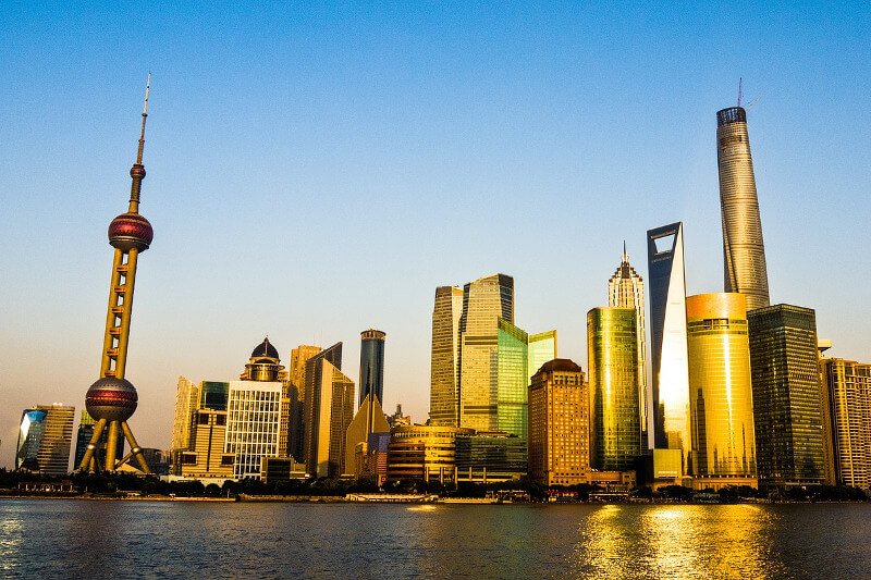 Blick auf Shanghai, der Industriemetropole Chinas